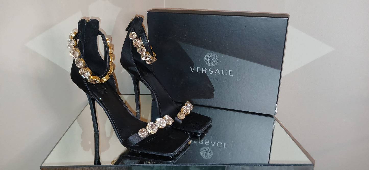 Versace Crystal Embellished heels