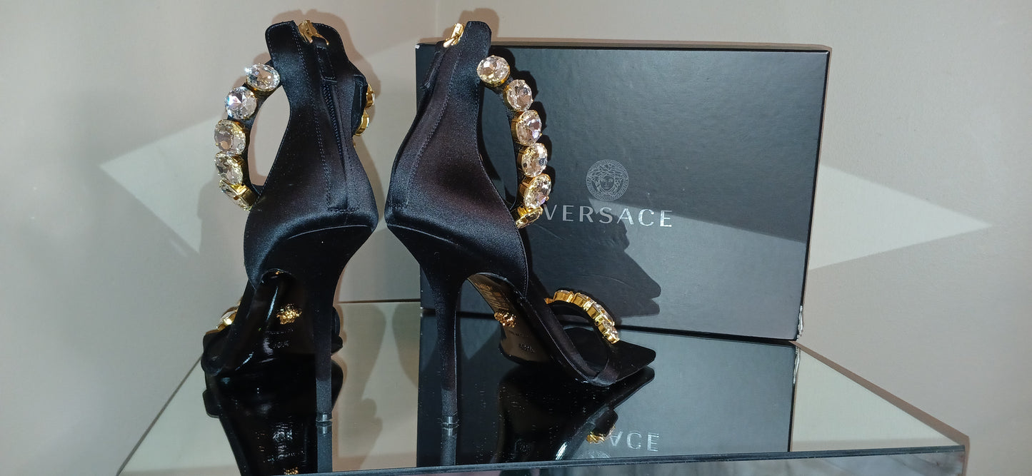 Versace Crystal Embellished heels